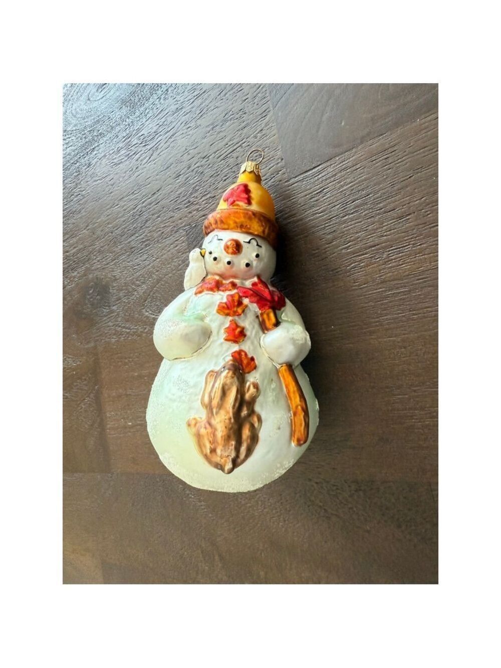 Christopher Radko 1988 retired Carlton Snowman jr Ornament